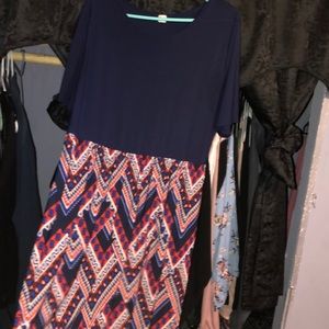 Short sleeve long maxi dress